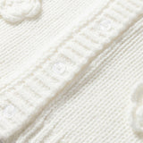 3D Floral Spaghetti Straps Sweater Vest (S-XL): White / Missy / L