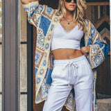 Granny Square Crochet Patchwork Duster Cardigan