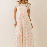 Polka Dot Sling Maxi Jumpsuit