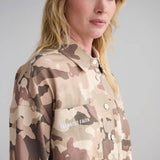 What a Friend in Jesus Camo Shacket: S