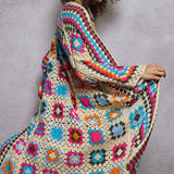 Long Sleeve Crochet Various Colors Cardigan: MULTI / Os