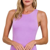 ',...Premium Rayon Double Layered  Tank Top: BLACK-163567 / XL