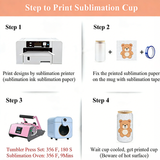 16oz Sublimation Glass Tumbler with Bamboo Lid, set of 24