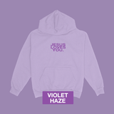 "Violet Haze" Logo Hoodie: M