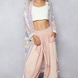 Long Sleeve Crochet Various Colors Cardigan: MULTI / Os