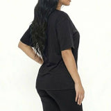 Loose Fit Top & Bike Shorts Set