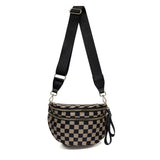 CROSSBODY ZIPPER REMOVAL STRAP SLING BUM BAG | 40P593: Tan