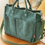 Fall Corduroy Tote Bags: Ginger Yellow