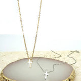 CLASSIC MINI CROSS NECKLACE | 47N15737-CROSS: GOLD