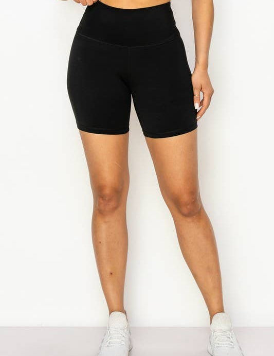 Buttery-Soft Activewear Biker Shorts 6 In Inseam