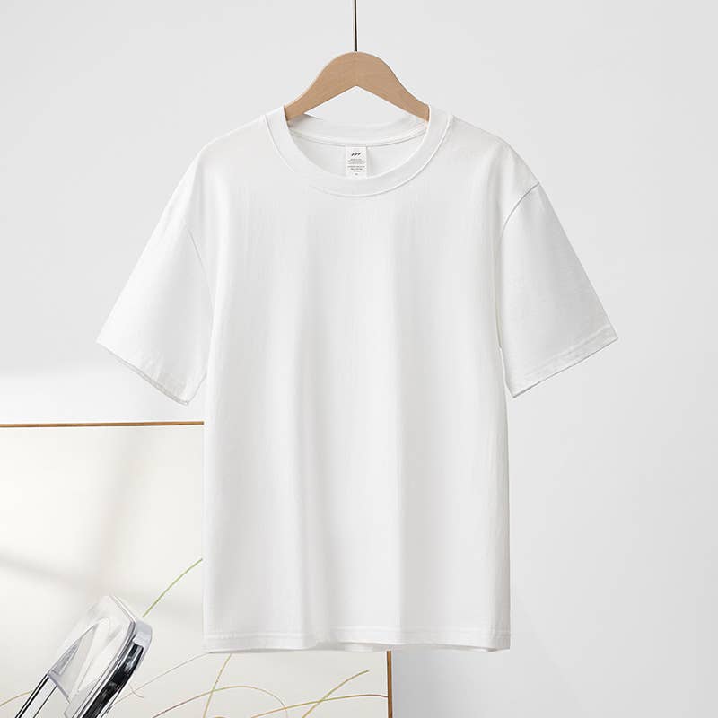 Basic cotton tee crewneck short sleeve top -20 colors
