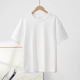 Basic cotton tee crewneck short sleeve top -20 colors