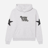 Pray First Unisex Hoodie: XS