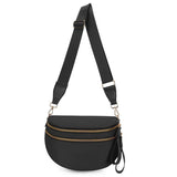 CROSSBODY ZIPPER REMOVAL STRAP SLING BUM BAG | 40P593: Tan