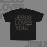Monochrome "I'm Sorry" Tee || Jet Black