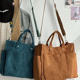 Fall Corduroy Tote Bags: Ginger Yellow