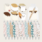 Marshmallow notepad and pen set