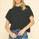 DROPPED SHOULDER SWEATER TOP IVORY / S