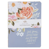 Notebook Set of 3 Lg Floral Set Your Affection Col. 3:2