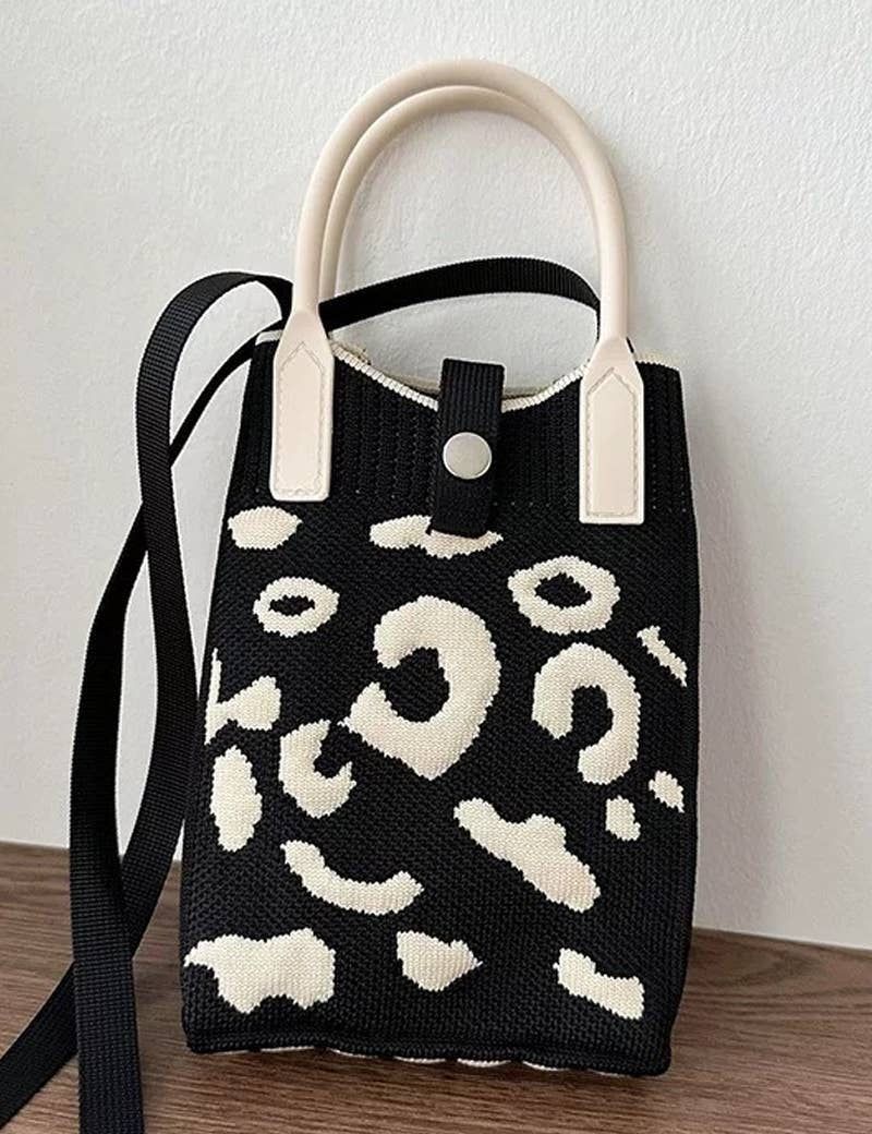 ....1110 Leopard Canvas Minimalist Bag SI-29045: IVORY-191304 / OS