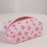 STRAWBERRY WESTERN BOW MAKEUP COSMETIC POUCH BAG | 40P544: FLOWER C
