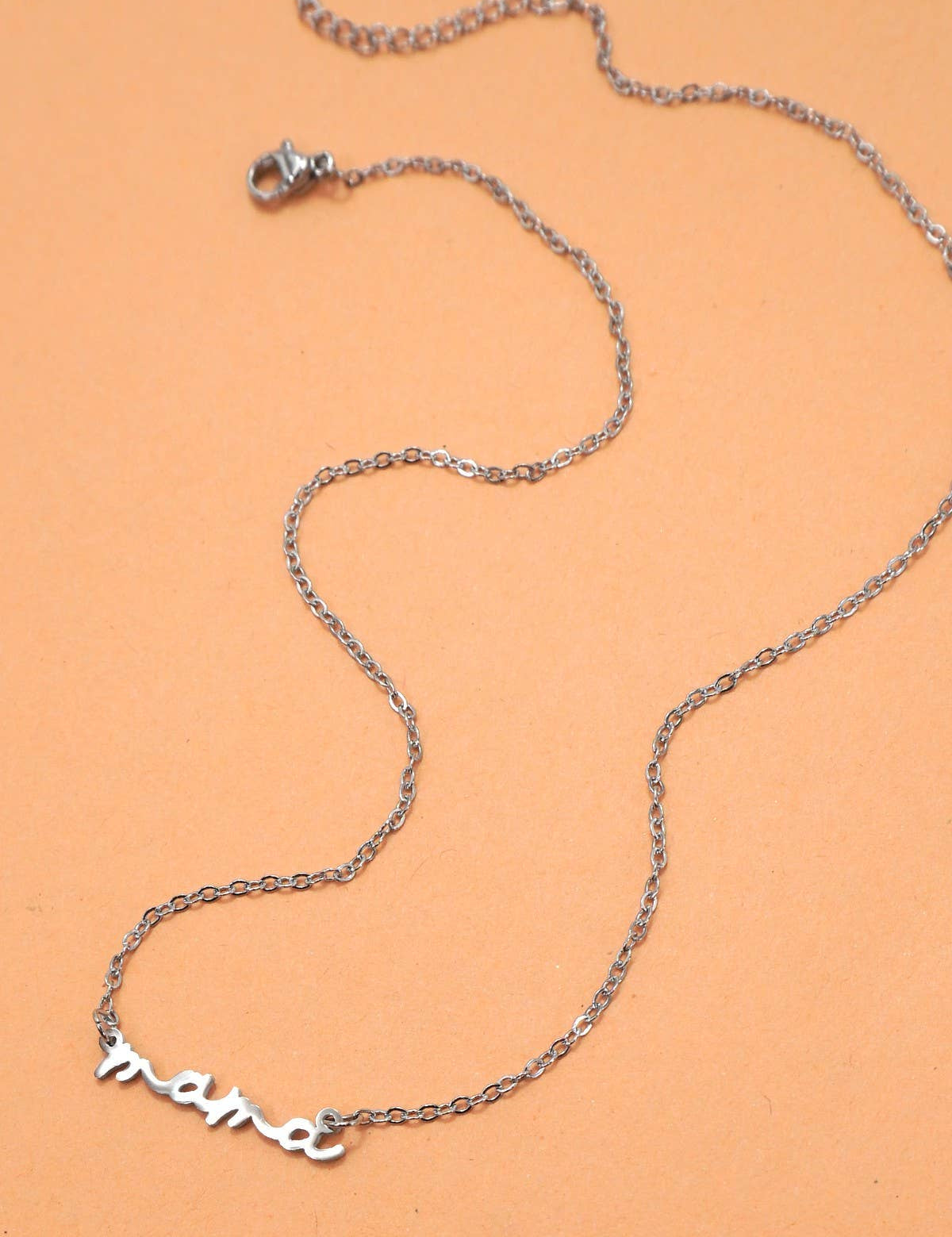 18K STAINLESS STEEL TARNISH FREE MAMA NECKLACE | 40NK9479: GOLD