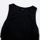 Women's  Plain Ruched Side Slim Tank Top: Apricot Pink / 95%Polyester+5%Elastane / M