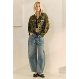 Camo Sequins Contrast Jacket: Camo Sequin / M