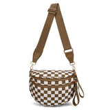 CROSSBODY ZIPPER REMOVAL STRAP SLING BUM BAG | 40P593: Tan