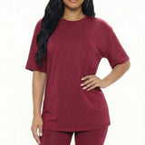 Loose Fit Top & Bike Shorts Set