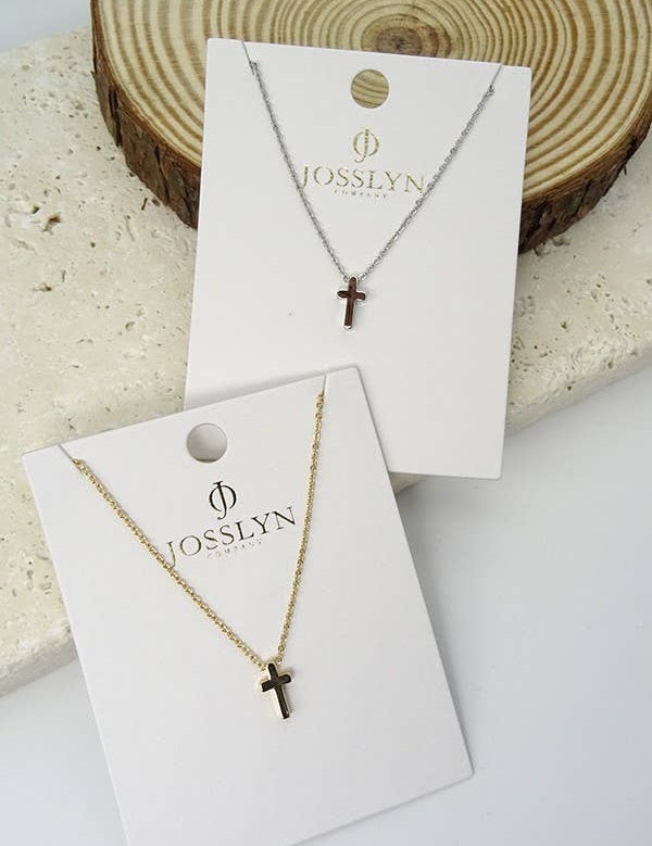 CLASSIC MINI CROSS NECKLACE | 47N15737-CROSS: GOLD