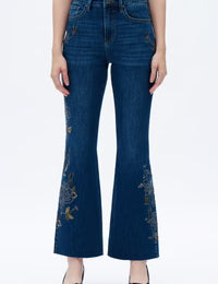 High Rise Flare Leg Jeans