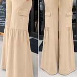 Mineral Washed Tiered Wide Leg Pant
