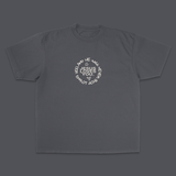 "Love Doesn't Stop" Tee || Charcoal: L