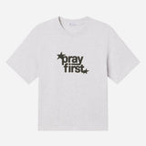 Pray First Heavyweight Tee: M