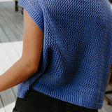 Flag Graphic Short Sleeve Sweater Top