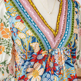 Fashion Crochet Boho Half & Long Sleeve Floral Blouse(S-4X): As shown / Missy / XL