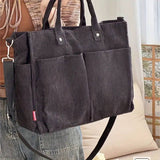 Fall Corduroy Tote Bags: Ginger Yellow