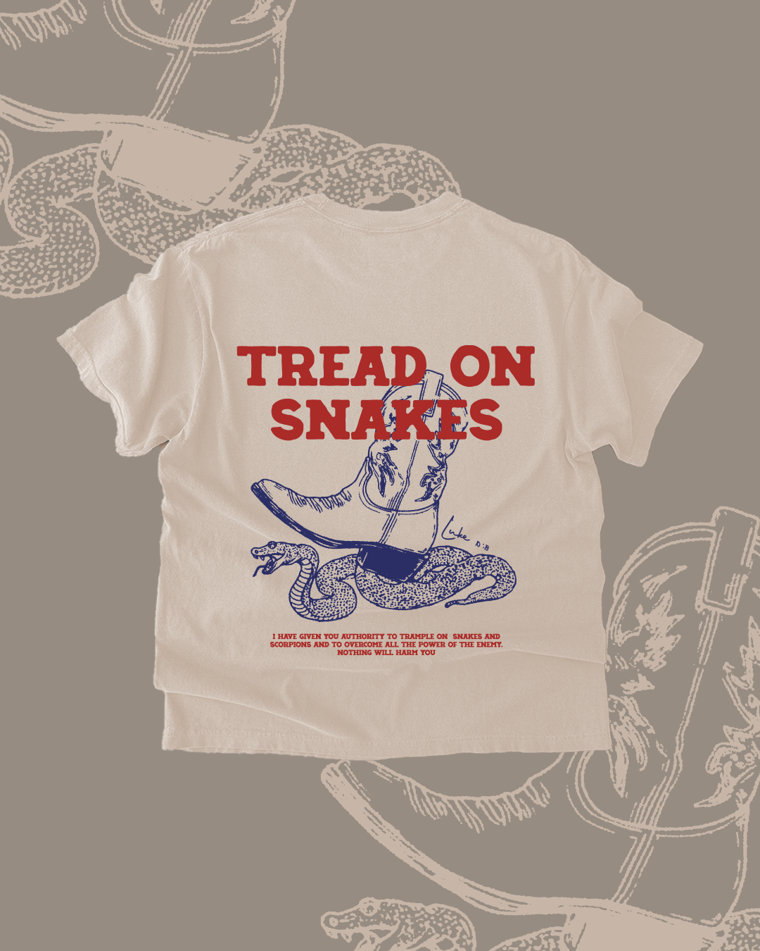"Tread On Snakes" Comfort Colors Tee
