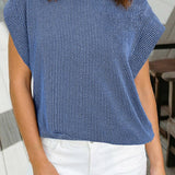 Spring 2026Twisted Rib Wide Sleeve Crew Neck T Shirt (S-2XL): Dark Khaki / S