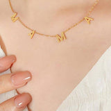 STAINLESS STEEL WATERPROOF TARNISH FREE NECKLACE | 40NK321: Silver