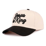 ,,, 1208 Jesus Is King Two Tone Cotton Hat SI-29165: COUGAR-192518 / OS