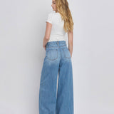 SUPER HIGH RISE WIDE LEG JEANS V3567: KUDOS / 32
