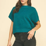 DROPPED SHOULDER SWEATER TOP IVORY / M