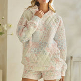 Floral textured oversized Hoodie