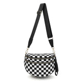 CROSSBODY ZIPPER REMOVAL STRAP SLING BUM BAG | 40P593: Brown