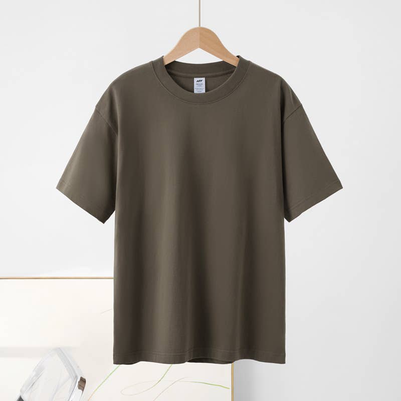 Basic cotton tee crewneck short sleeve top -20 colors