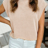 Spring 2026Twisted Rib Wide Sleeve Crew Neck T Shirt (S-2XL): Dark Khaki / 2XL