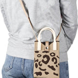....1110 Leopard Canvas Minimalist Bag SI-29045: ASH MOCHA-191303 / OS