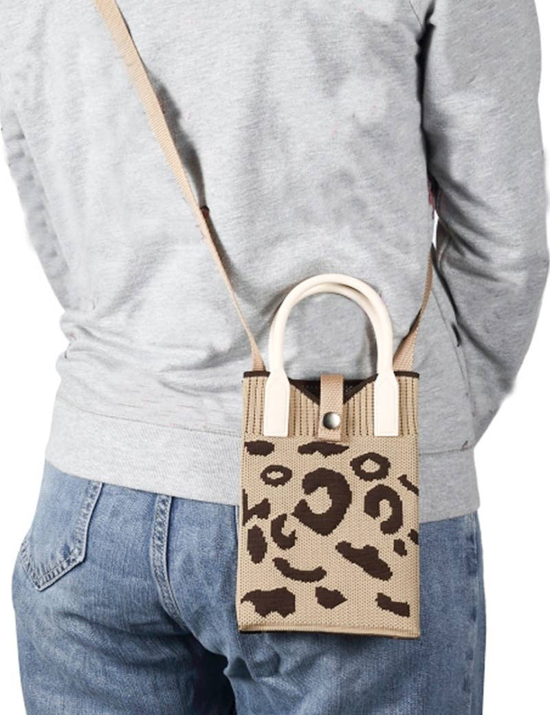 ....1110 Leopard Canvas Minimalist Bag SI-29045: IVORY-191304 / OS